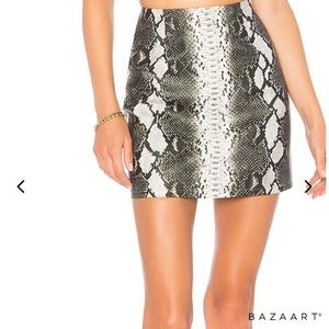 Mini Skirt Snake Skin Print Superdown